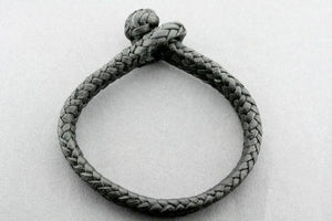 plaited leather bracelet - black - Makers & Providers