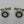 Load image into Gallery viewer, Round Sterling Silver Black Ringed Cufflinks - Makers & Providers