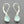 Load image into Gallery viewer, little teardrop earring - blue chalcedony - Makers & Providers