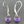 Load image into Gallery viewer, 7 mm bezel earring - amethyst & sterling silver - Makers & Providers