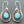 Load image into Gallery viewer, copper & silver halo earring with turquoise - Makers & Providers