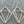 Load image into Gallery viewer, Silver diamond & cooper triangle earring - hammered - Makers & Providers