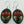 Load image into Gallery viewer, hand painted ceramic earring -flor - Makers &amp; Providers
