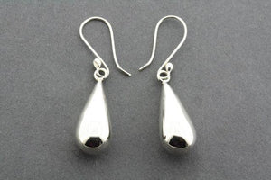 teardrop drop earring - sterling silver - Makers & Providers