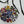 Load image into Gallery viewer, flower/resin pendant - circle on black silk - Makers & Providers