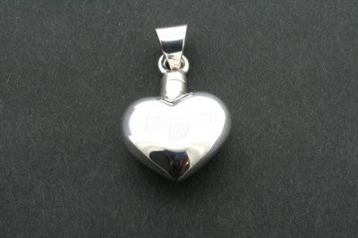 small heart perfume bottle pendant on 45cm ball chain - Makers & Providers