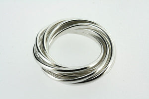 Seven Band Sterling Silver Russian Wedding Ring - Makers & Providers