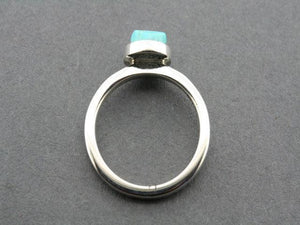faceted turquoise stackable ring - Makers & Providers