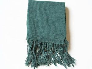alpaca knitted scarf - emerald - Makers & Providers