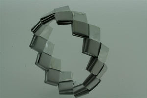 recycled bracelet - small - white/silver - Makers & Providers