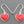 Load image into Gallery viewer, red heart drop earring - hand enamelled - Makers & Providers