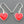 Load image into Gallery viewer, red heart drop earring - hand enamelled - Makers & Providers