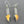 Load image into Gallery viewer, amber and citrine silver drop earrings