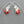 Load image into Gallery viewer, red coral verbena earrings - Makers & Providers