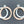 Load image into Gallery viewer, interlinked saturn stud - rose gold on silver - Makers & Providers