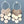 Load image into Gallery viewer, rain circle chandelier earring - rose gold on silver - Makers & Providers