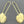 Load image into Gallery viewer, Long drop fan palm earring - 22 Kt gold over silver - Makers & Providers