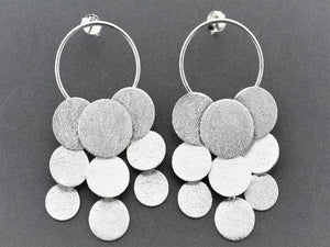 rain circle chandelier earring - Makers & Providers