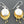 Load image into Gallery viewer, Fuchsia drop earring - 22 Kt gold over silver - Makers & Providers