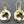 Load image into Gallery viewer, crown wreath drop earring - 22Kt gold on silver - Makers & Providers