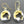 Load image into Gallery viewer, crown wreath drop earring - 22Kt gold on silver - Makers & Providers