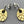 Load image into Gallery viewer, Nouveau fan earring - 22 Kt gold & oxidized on silver - Makers & Providers