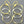 Load image into Gallery viewer, 3 x organic drop earring - 22Kt gold on silver - Makers & Providers