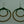 Load image into Gallery viewer, double brass beaded hoop - emerald - Makers & Providers