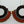 Load image into Gallery viewer, brass beaded hoop - orange - Makers & Providers