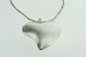 fine silver twisted heart necklace - Makers & Providers