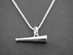 Telescope pendant on 45 cm ball chain - sterling silver - Makers & Providers