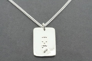 Love braille dog tag pendant necklace - Makers & Providers