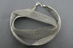 titanium mesh necklace - 50cm - silver - Makers & Providers