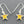 Load image into Gallery viewer, sterling silver and enamel star earrings