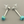 Load image into Gallery viewer, Cubed turquoise drop earrings - sterling silver
