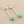 Load image into Gallery viewer, Cubed turquoise drop earrings - sterling silver
