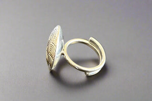 kimono spirals disc ring - Makers & Providers