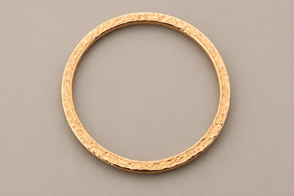Circular Hammered Bangle – Copper