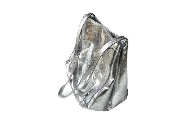 Papaya bag - metallic silver
