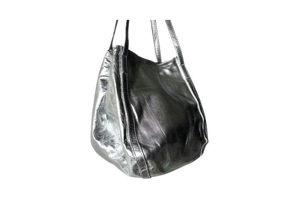 Papaya bag - metallic silver - Makers & Providers