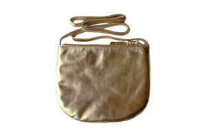 leather shoulder bag with long strap