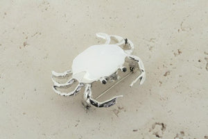 Crab brooch - sterling silver - Makers & Providers