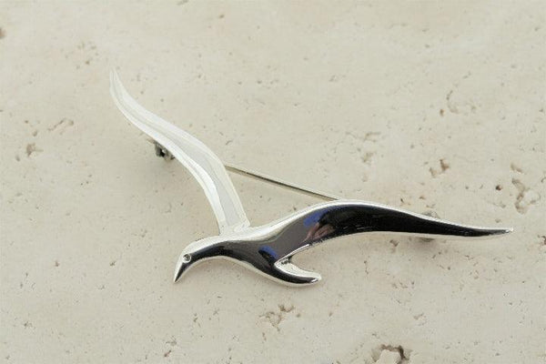Albatross brooch - sterling silver