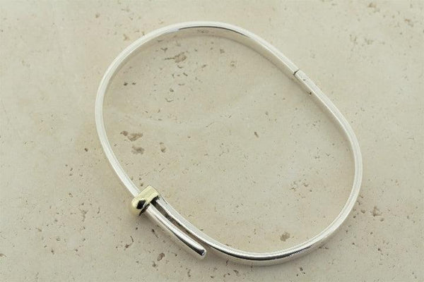 buckless bangle - brass loop - Makers & Providers