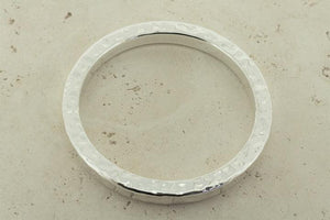 Square edge hammered bangle - Makers & Providers