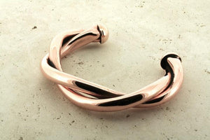 thick plaited tubular cuff - copper - Makers & Providers