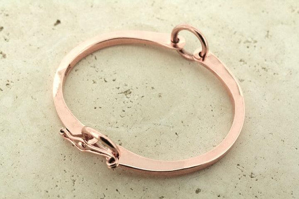 2 piece circle bangle with fastener - copper - Makers & Providers