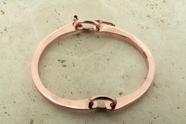 2 piece circle bangle with fastener - copper - Makers & Providers