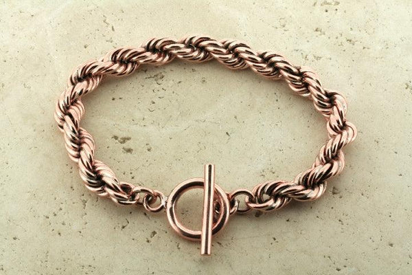 rope link bracelet - copper - Makers & Providers