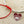 Load image into Gallery viewer, Enamelled red flying heart bead bracelet
